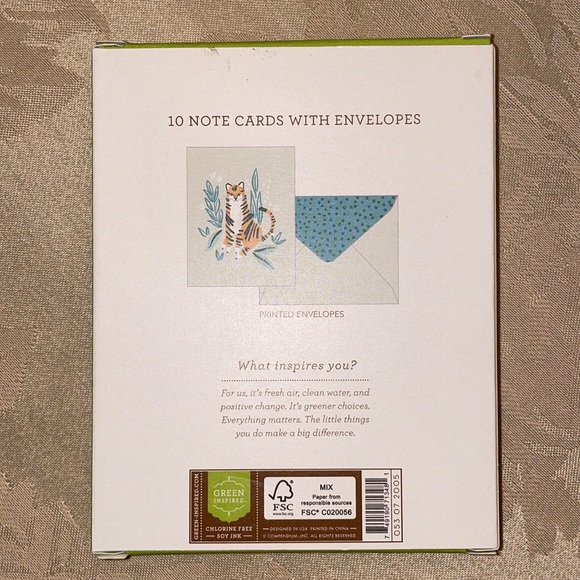 Tiger Cat Blank Notecards - Picture 2 of 4